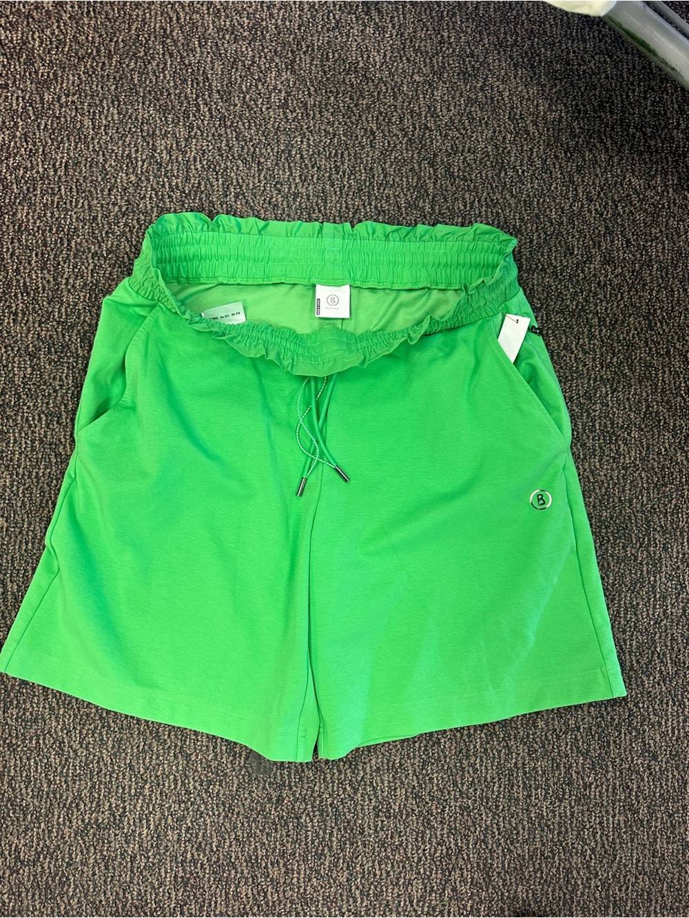 Bogner Bright Green Women's Drawstring Bermudas